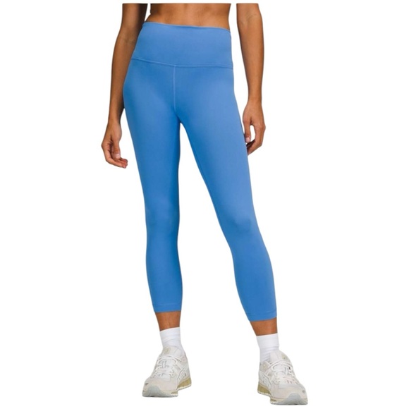 Lululemon Wunder Train High-Rise 23" Women’s Athletic Leggings Blue Nile Size 06 - Picture 2 of 8